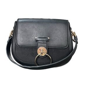 Francesca’s Womens Black Shoulder Bag